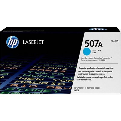 HP 507A Γνήσιο Toner Laser Εκτυπωτή Κυανό 6000 Σελίδων (CE401A)