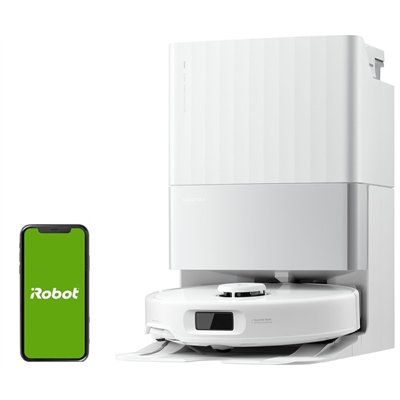 Roborock Qrevo Edge 5V1 Σκούπα Ρομπότ για Σκούπισμα & Σφουγγάρισμα με Χαρτογράφηση και Wi-Fi Λευκή