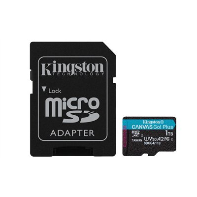 Kingston Canvas Go Plus microSDXC 1.0TB Class 10 U3 V30 A2 με αντάπτορα