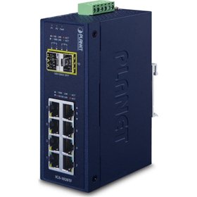 Planet IGS-1020TF Unmanaged L2 PoE+ Switch με 8 Θύρες Gigabit (1Gbps) Ethernet και 2 SFP Θύρες