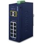 Planet IGS-1020TF Unmanaged L2 PoE+ Switch με 8 Θύρες Gigabit (1Gbps) Ethernet και 2 SFP Θύρες