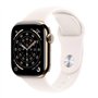 Apple Watch Series 11 Cellular Titanium 46mm Αδιάβροχο με eSIM και Παλμογράφο (Gold Titanium Case with Light Blush Sport Band - 