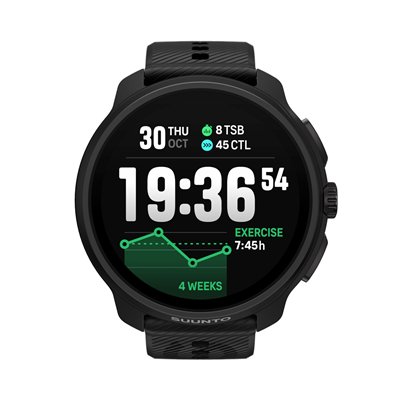 Suunto Race 2 Stainless Steel 49mm Αδιάβροχο Smartwatch με Παλμογράφο (All Black)