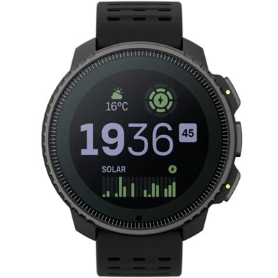 Suunto Vertical Solar Stainless Steel 49mm Αδιάβροχο Smartwatch με Παλμογράφο (Μαύρο)