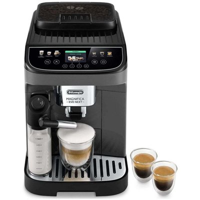 De'Longhi Magnifica Evo Next Αυτόματη Μηχανή Espresso 1450W Πίεσης 15bar για Cappuccino Μαύρη
