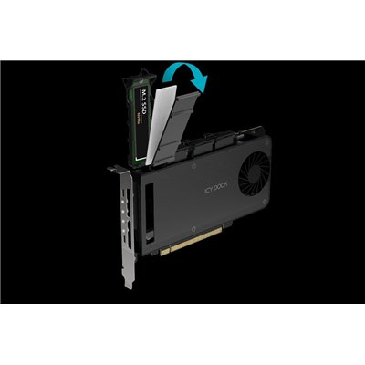 Icy Dock Αντάπτορας Μαύρο (MB204MP-B)