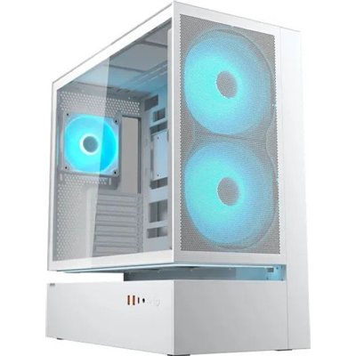 Cougar CFV235 Mesh Gaming Midi Tower Κουτί Υπολογιστή με RGB Φωτισμό Λευκό