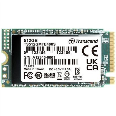 Transcend SSD 512GB M.2 NVMe PCI Express 3.0 TS512GMTE400S