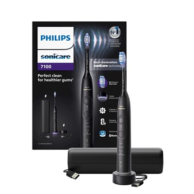 Philips Sonicare 7100 Ηλεκτρική Οδοντόβουρτσα με Αισθητήρα Πίεσης Μαύρη