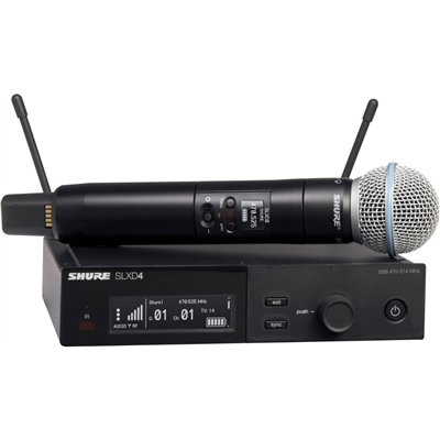 Shure SLXD24/B58 G59 Σετ Ασύρματο Δυναμικό Μικρόφωνο Χειρός για Φωνητικά