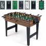 ForAll 4 σε 1 Τραπέζι Πολλαπλών Παιχνιδιών Ποδοσφαιράκι Ξύλινο Επιδαπέδιο/Μπιλιάρδο/Χόκεϊ/Πινκ Πονγκ