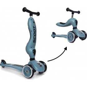 Scoot & Ride Παιδικό Πατίνι Ηighwaykick 1 Τρίτροχο με Κάθισμα για 1-5 Ετών Γκρι Scoot & Ride Παιδικό Πατίνι Ηighwaykick 1 Τρίτροχο με Κάθισμα για 1-5 Ετών Γκρι