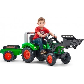 Παιδικός Εκσκαφέας Supercharger Ποδοκίνητος με Καρότσα &amp Πετάλι ΠράσινοςΚωδικός: 2021M 