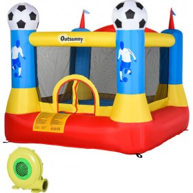 Outsunny Φουσκωτό Γήπεδο Τραμπολίνο 225x220x195cm Outsunny Φουσκωτό Γήπεδο Τραμπολίνο 225x220x195cm