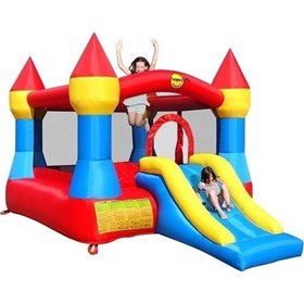 Happy Hop Castle Bouncer with Slide Happy Hop Castle Bouncer with Slide