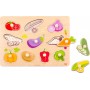 Ξύλινο Παιδικό Puzzle Σφηνώματα Fruits 10pcs για 1+ Ετών Tooky ToysΚωδικός: TY854 