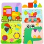 Ξύλινο Παιδικό Puzzle 4 In 1 Shape 34pcs για 2+ Ετών Tooky ToysΚωδικός: TL396 