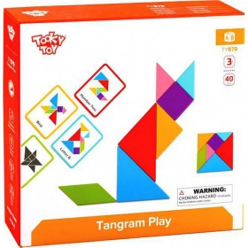 Tooky Toys Τάγκραμ Ξύλινο Παζλ