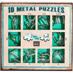 Eureka 10 Metal Puzzles Green Set Eureka 10 Metal Puzzles Green Set