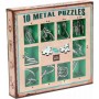 Eureka 10 Metal Puzzles Green Set