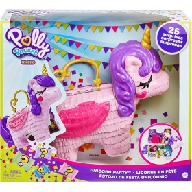 Mattel Παιχνίδι Μινιατούρα Polly Pocket Μονόκερος Πινιάτα για 4+ ΕτώνΚωδικός: GVL88 