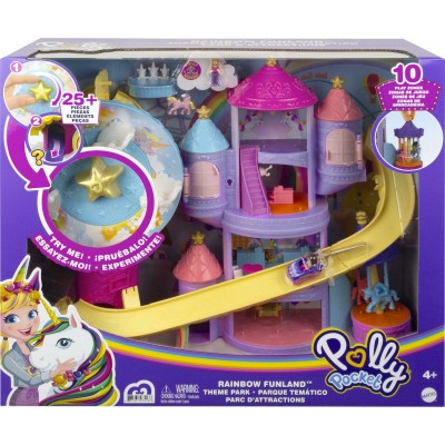 Mattel Παιχνίδι Μινιατούρα Polly Pocket Λούνα Παρκ Ουράνιο Τόξο για 4+ Ετών 40εκ.Κωδικός: GYK44 