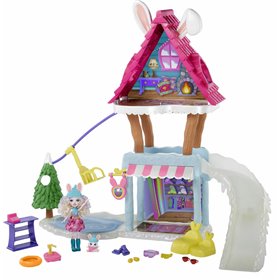 Mattel Παιχνίδι Μινιατούρα Enchantimals Χιονοδρομικό Σαλέ για 4+ Ετών 60εκ.Κωδικός: GJX50 