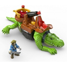 Imaginext Κροκόδειλος Τέρας &amp Πειρατής με Αξεσουάρ για 3+ Ετών 28εκ.Κωδικός: DHH63 