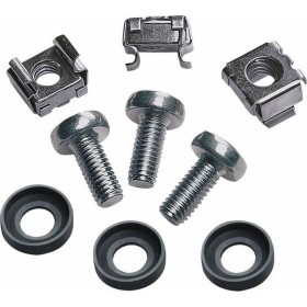 Intellinet 20xM6 Cage Nuts - 20xM6 Screws - 20x Plastic Washers Intellinet 20xM6 Cage Nuts - 20xM6 Screws - 20x Plastic Washers