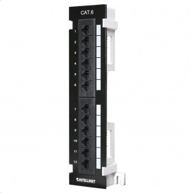 Intellinet Patch Panel Cat 6 UTP με 12 Ports Μαύρο Intellinet Patch Panel Cat 6 UTP με 12 Ports Μαύρο