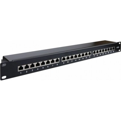 Goobay Patch Panel Cat 6a STP με 24 Ports Μαύρο