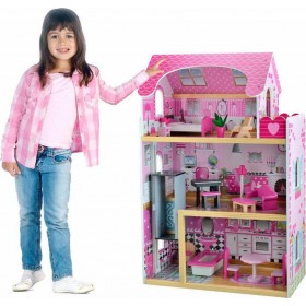 Sunrise International Wooden Dolls Playhouse with Elevator & Furniture's Sunrise International Wooden Dolls Playhouse with Elevator & Furniture's