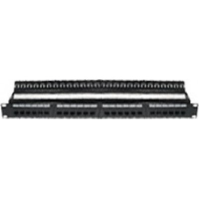 Central Patch Panel Cat 6 UTP για Rack 19" με 24 Ports Μαύρο