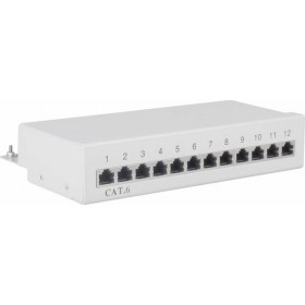 Goobay Patch Panel Cat 6 STP με 12 Ports Γκρι Goobay Patch Panel Cat 6 STP με 12 Ports Γκρι