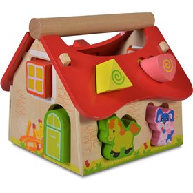 Moni Εκπαιδευτικό Σπιτάκι με Ζώα από Ξύλο για 12+ ΜηνώνΚωδικός: 2044 