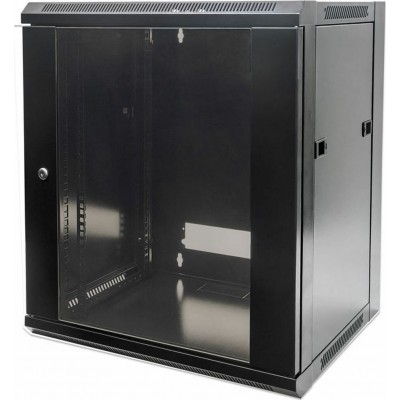 Intellinet Επιτοίχια καμπίνα Rack 19" 6U (370x570x450) Μαύρο