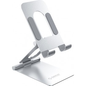 Orico Foldable Phone Holder Βάση Γραφείου για Κινητό σε Ασημί χρώμα Orico Foldable Phone Holder Βάση Γραφείου για Κινητό σε Ασημί χρώμα