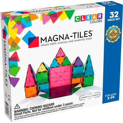 Magna-Tiles Μαγνητικό Παιχνίδι Μαγνητικά Πλακίδια Clear Colors για 3+ ΕτώνΚωδικός: 02132 