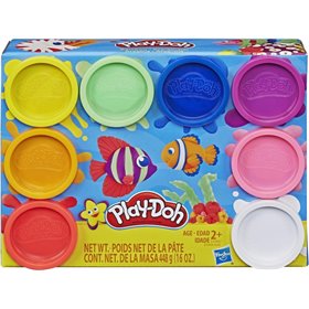 Hasbro Play-Doh 8 Βαζάκια Πλαστελίνης Sea Rainbow για 2+ Ετών Hasbro Play-Doh 8 Βαζάκια Πλαστελίνης Sea Rainbow για 2+ Ετών