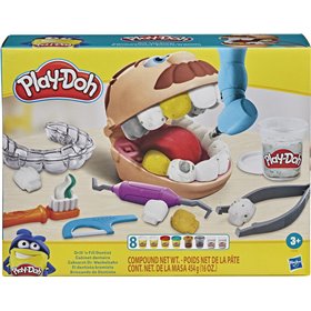 "Hasbro Play-Doh Πλαστελίνη - Παιχνίδι Gold Drill 'n Fill Dentist για 3+ Ετών Hasbro Play-Doh Πλαστελίνη - Παιχνίδι Gold Drill 'n Fill Dentist για 3+ Ετών, 8τμχ