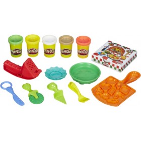 "Hasbro Play-Doh Πλαστελίνη - Παιχνίδι Kitchen Creations Pizza Party για 3+ Ετών Hasbro Play-Doh Πλαστελίνη - Παιχνίδι Kitchen Creations Pizza Party για 3+ Ετών, 5τμχ