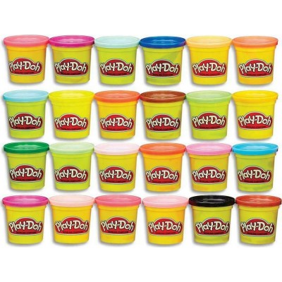 Hasbro Play-Doh 24 Βαζάκια Πλαστελίνης Big Pack Of Colors για 3+ Ετών