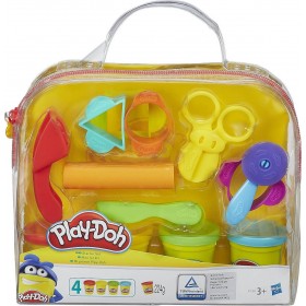 "Hasbro Play-Doh Πλαστελίνη - Παιχνίδι Starter για 3+ Ετών Hasbro Play-Doh Πλαστελίνη - Παιχνίδι Starter για 3+ Ετών, 4τμχ