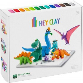 Hey Clay Claymates Δεινόσαυροι Πολύχρωμος Πηλός 390gr Hey Clay Claymates Δεινόσαυροι Πολύχρωμος Πηλός 390gr