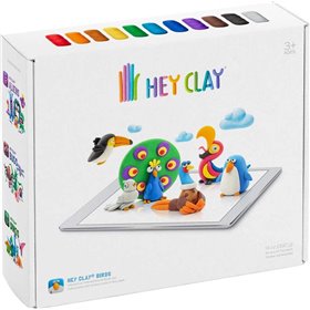 Hey Clay Claymates Πουλιά Πολύχρωμος Πηλός 390gr Hey Clay Claymates Πουλιά Πολύχρωμος Πηλός 390gr