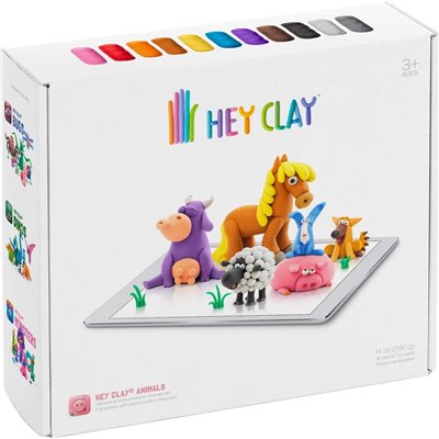 Hey Clay Claymates Ζωάκια Πολύχρωμος Πηλός 390gr