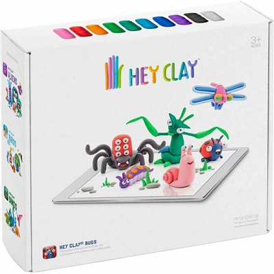 Hey Clay Claymates Έντομα Πολύχρωμος Πηλός 390gr