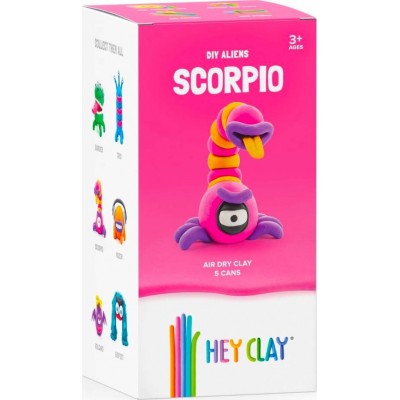 Hey Clay Claymates Aliens Scorpio Πολύχρωμος Πηλός