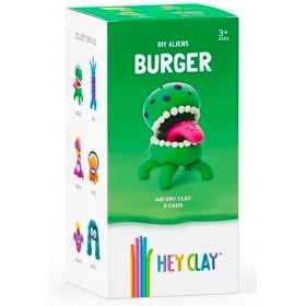 Hey Clay Claymates Aliens Burger Πολύχρωμος Πηλός Hey Clay Claymates Aliens Burger Πολύχρωμος Πηλός