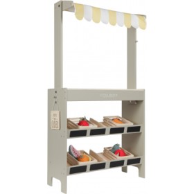 Little Dutch Πάγκος Αγοράς με Φρούτα &amp Λαχανικά από Ξύλο για 3+ ΕτώνΚωδικός: LD4472 